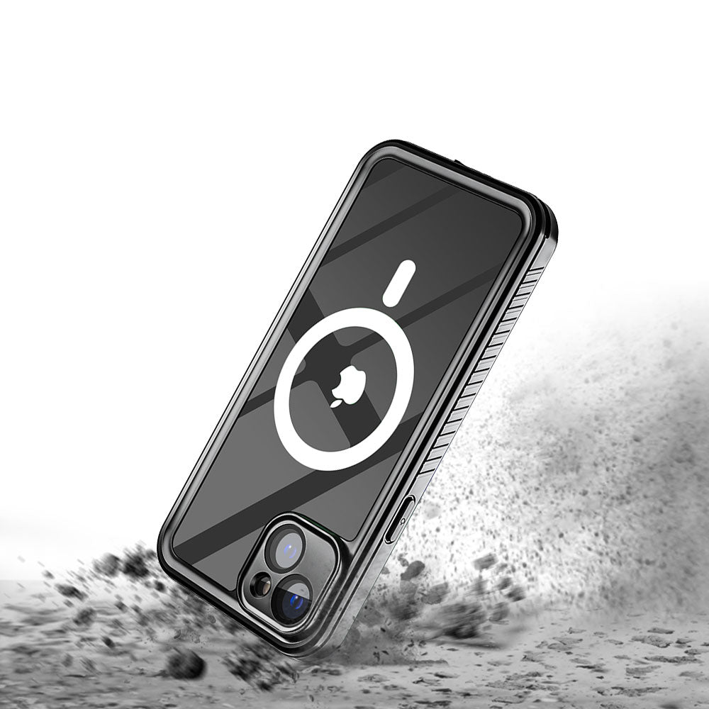Coque AMN Waterproof MagSafe iPhone 15, Black
