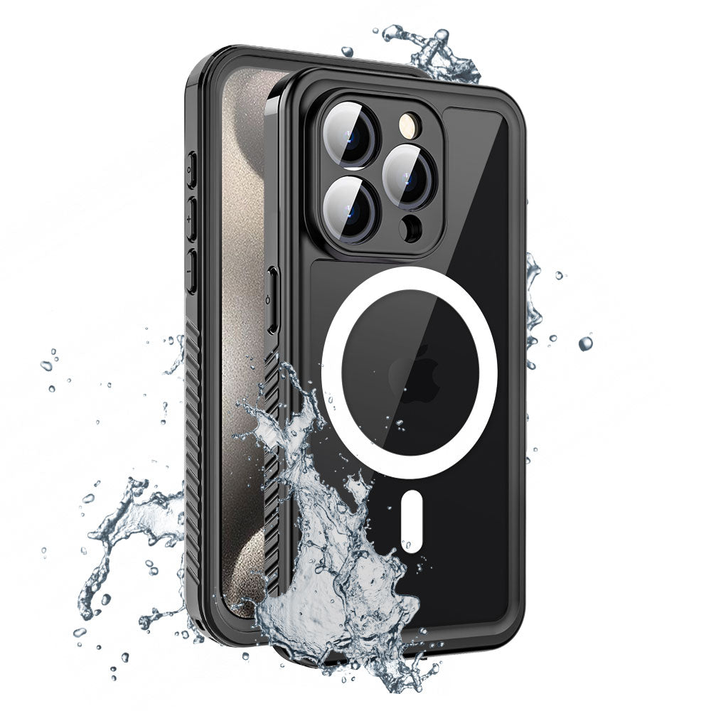 Coque AMN Waterproof MagSafe iPhone 15 Pro Max, Black