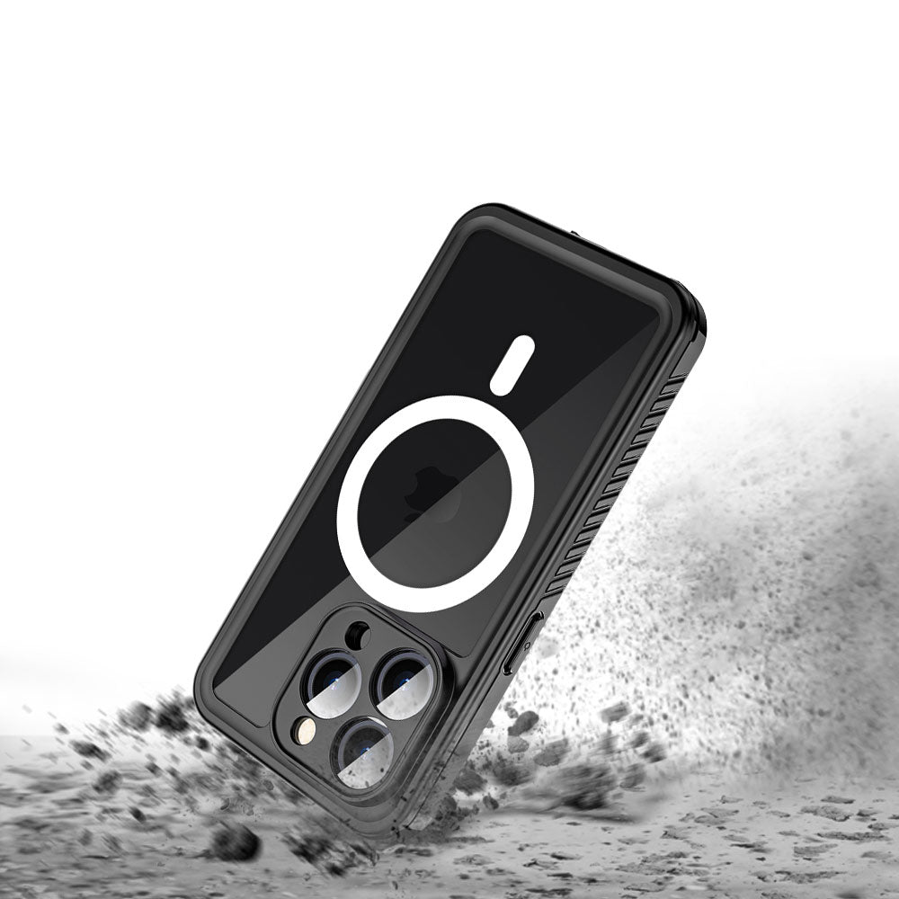 Coque AMN Waterproof MagSafe iPhone 15 Pro Max, Black