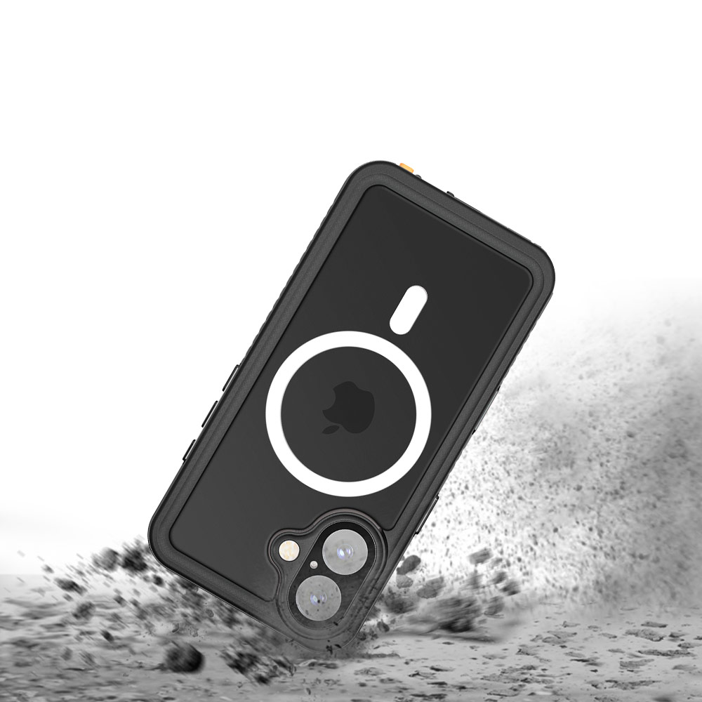 Coque AMN Waterproof MagSafe iPhone 16, Black