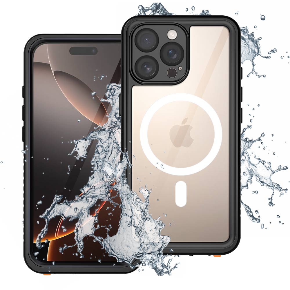 Coque AMN Waterproof MagSafe iPhone 16 Pro Max, Black