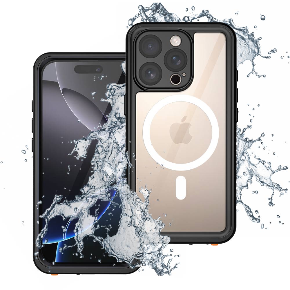Coque AMN Waterproof MagSafe iPhone 16 Pro, Black