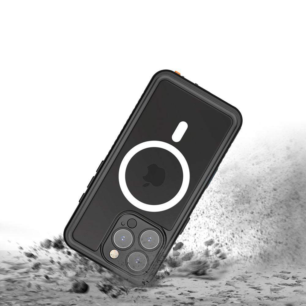 Coque AMN Waterproof MagSafe iPhone 16 Pro, Black