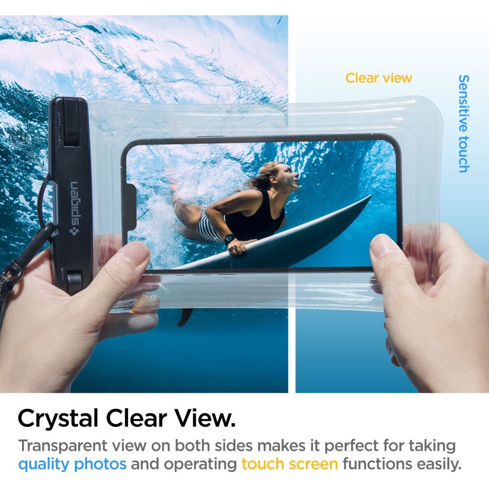 Coque A610 Universal Waterproof Float, Crystal Clear