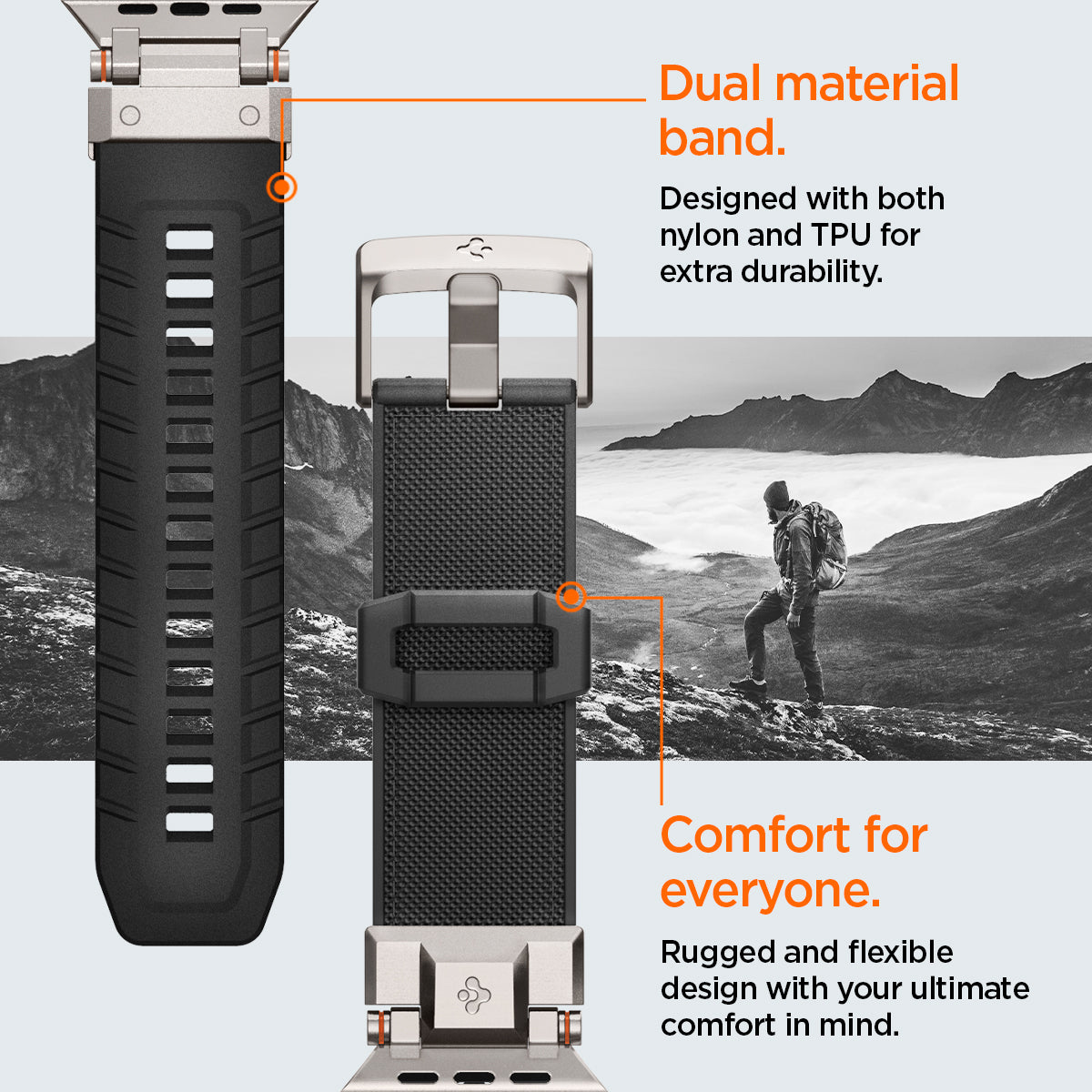 DuraPro Armor Apple Watch 45mm Series 8, Black