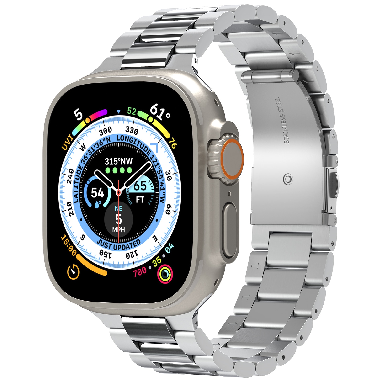 Bracelet Modern Fit 316L Apple Watch 45mm Series 9 Argent