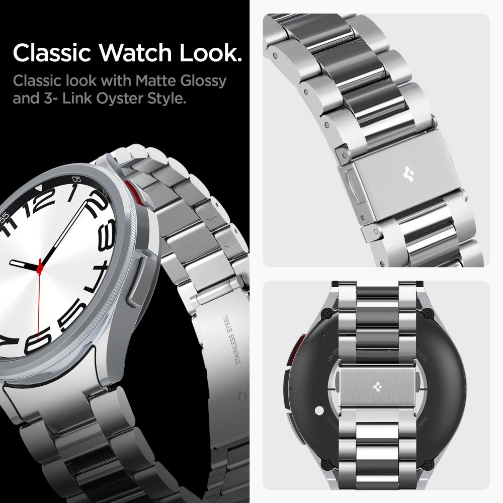 Bracelet Modern Full-Fit Galaxy Watch 6 Classic 47mm, Silver