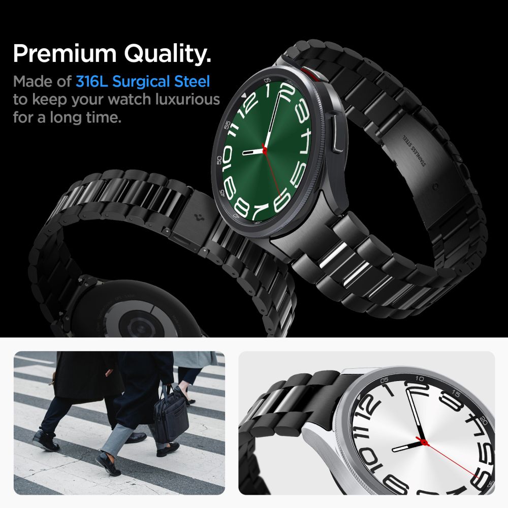 Bracelet Modern Full-Fit Galaxy Watch 6 Classic 47mm, Black