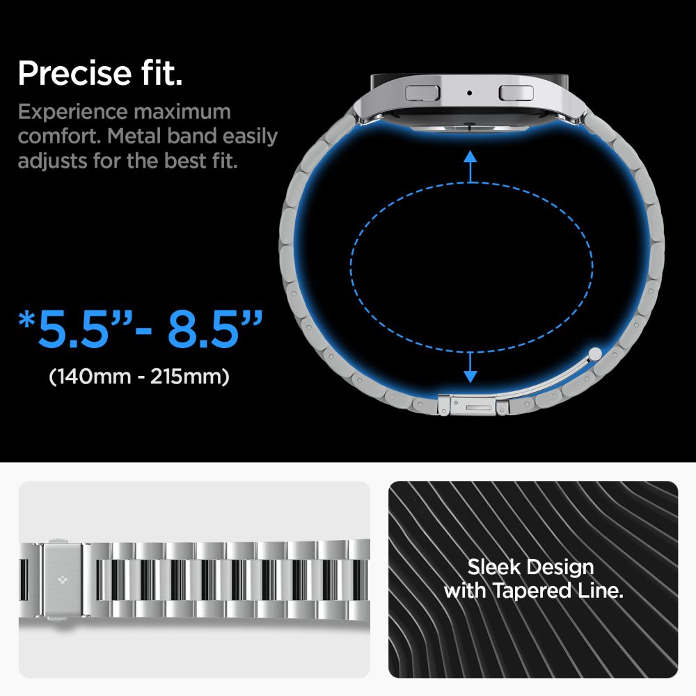 Bracelet Modern Full-Fit Samsung Galaxy Watch 6 44mm, Silver