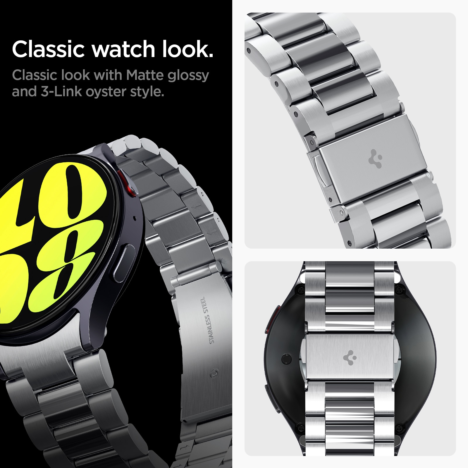 Bracelet Modern Full-Fit Samsung Galaxy Watch 7 40mm, Silver