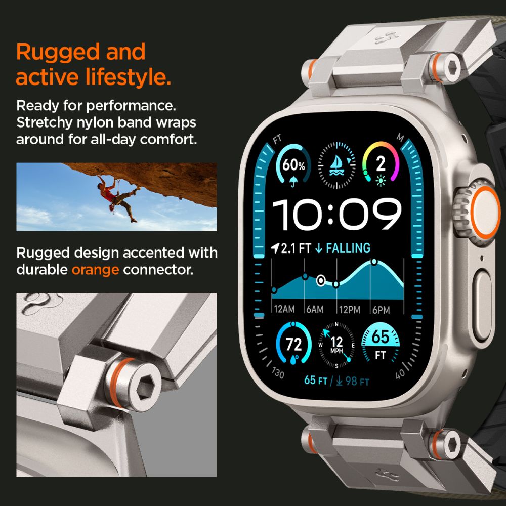 DuraPro Armor Apple Watch Series 4-6 44mm, Military Green
