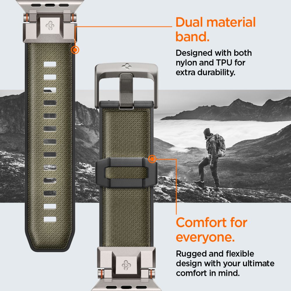 DuraPro Armor Apple Watch Series 4-6 44mm, Military Green