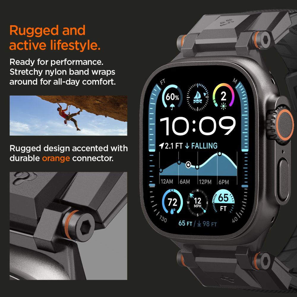 DuraPro Armor Apple Watch Series 1-3 42mm, Black Edition