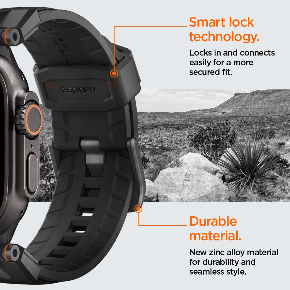 DuraPro Armor Apple Watch Series 1-3 42mm, Black Edition
