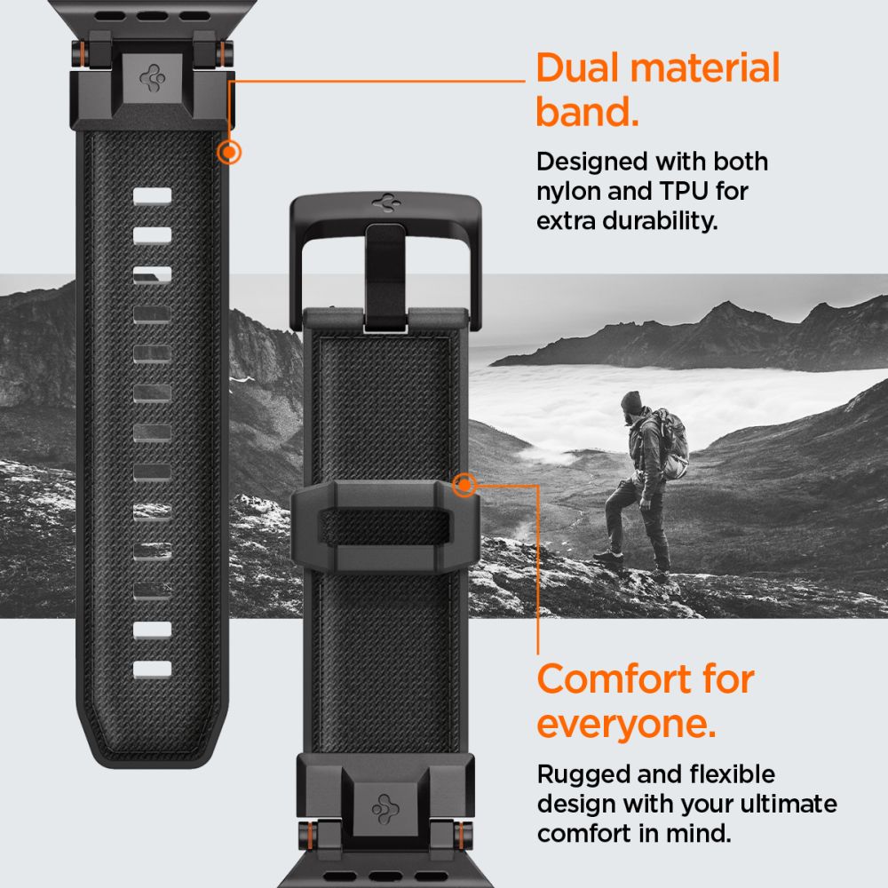 DuraPro Armor Apple Watch Series 1-3 42mm, Black Edition