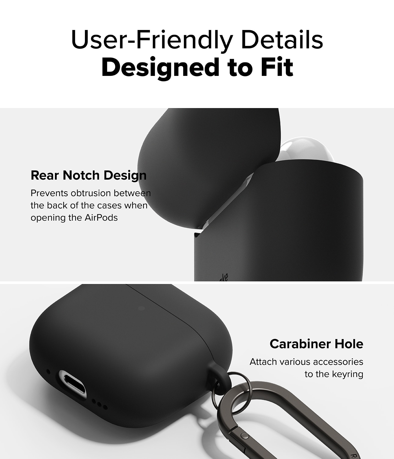 Silicone Coque Apple AirPods 4 Black
