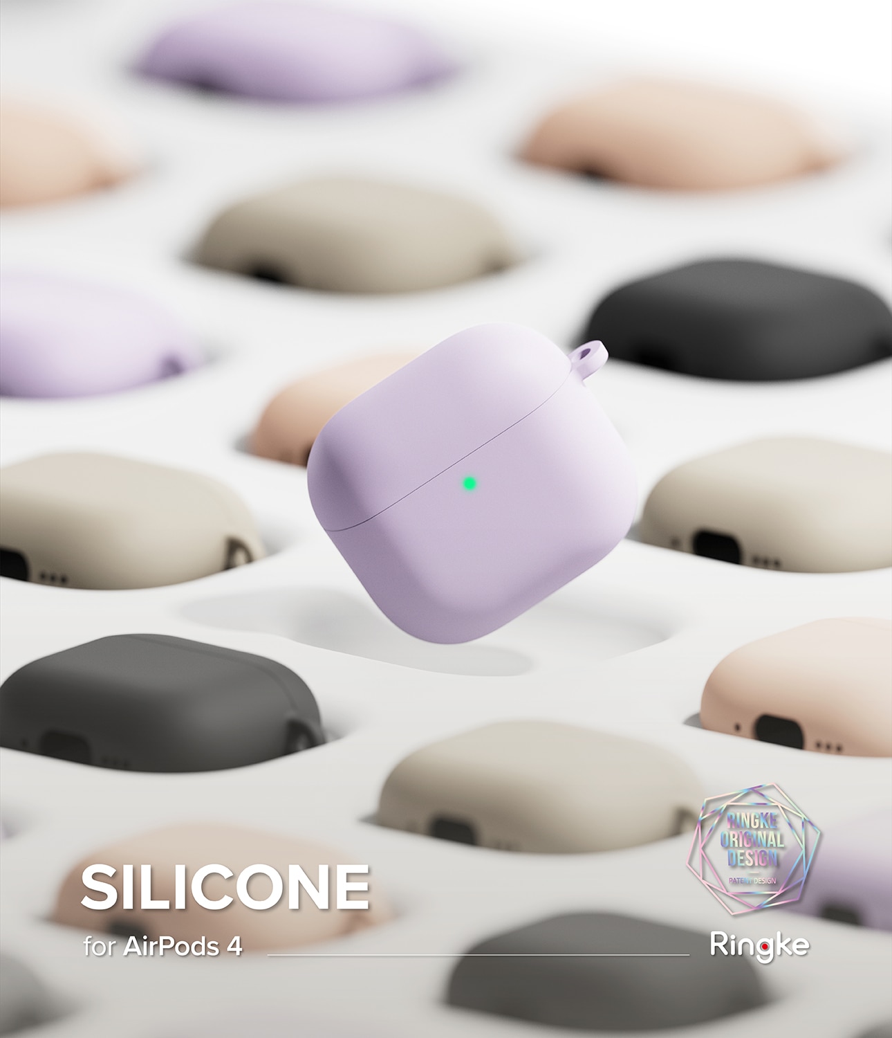 Silicone Coque Apple AirPods 4 Light Purple