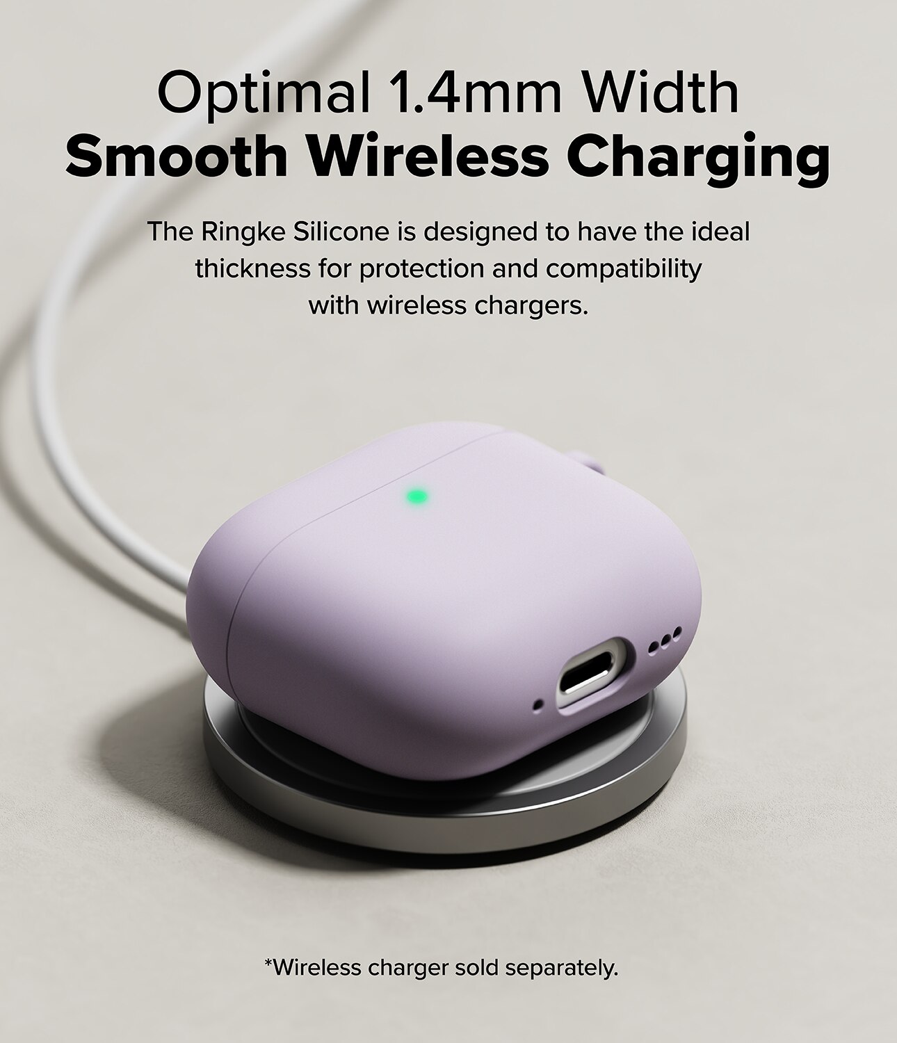 Silicone Coque Apple AirPods 4 Light Purple
