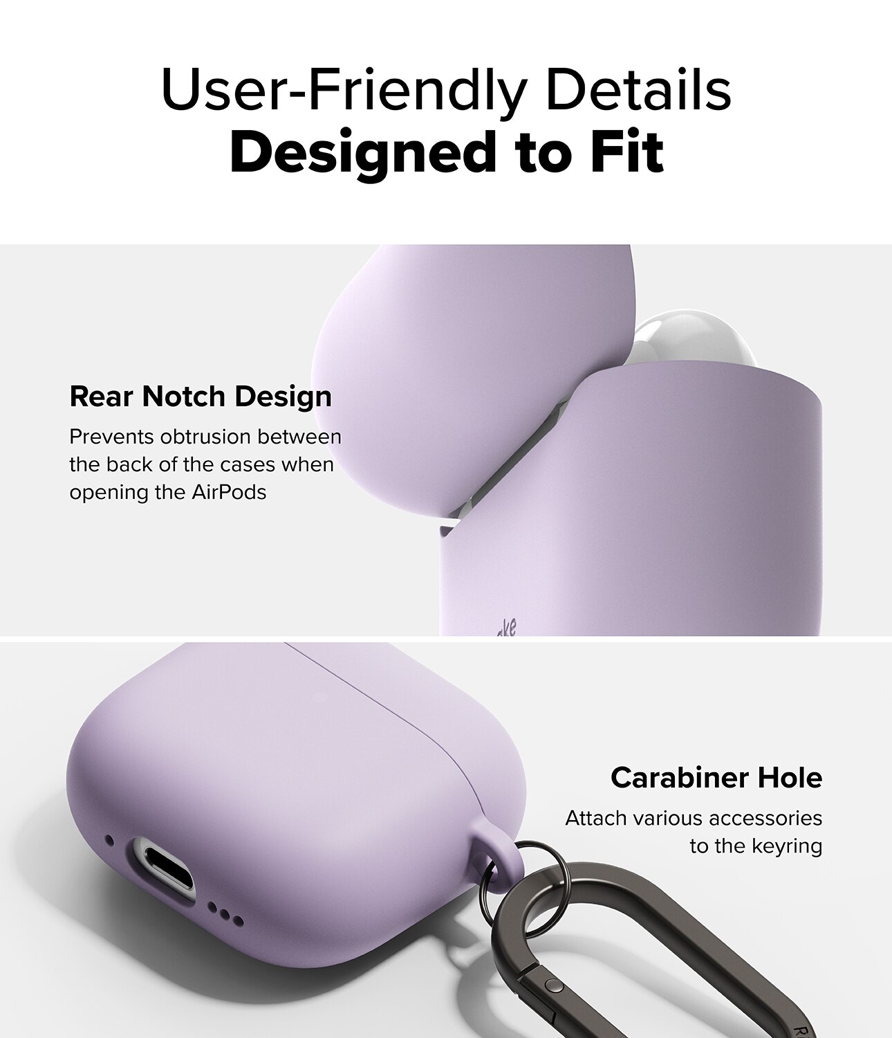 Silicone Coque Apple AirPods 4 Light Purple