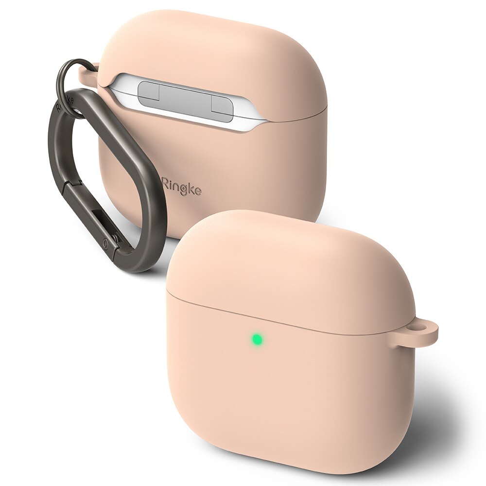 Silicone Coque Apple AirPods 4 Pink Sand