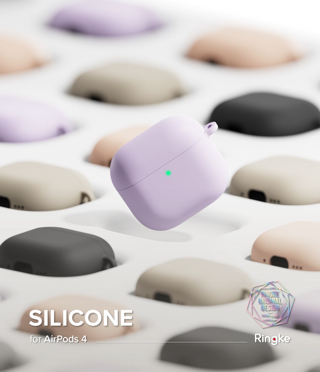 Silicone Coque Apple AirPods 4 Pink Sand