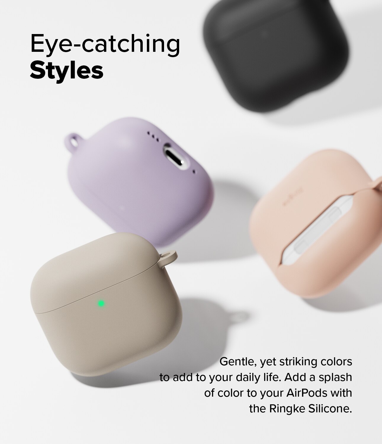 Silicone Coque Apple AirPods 4 Pink Sand