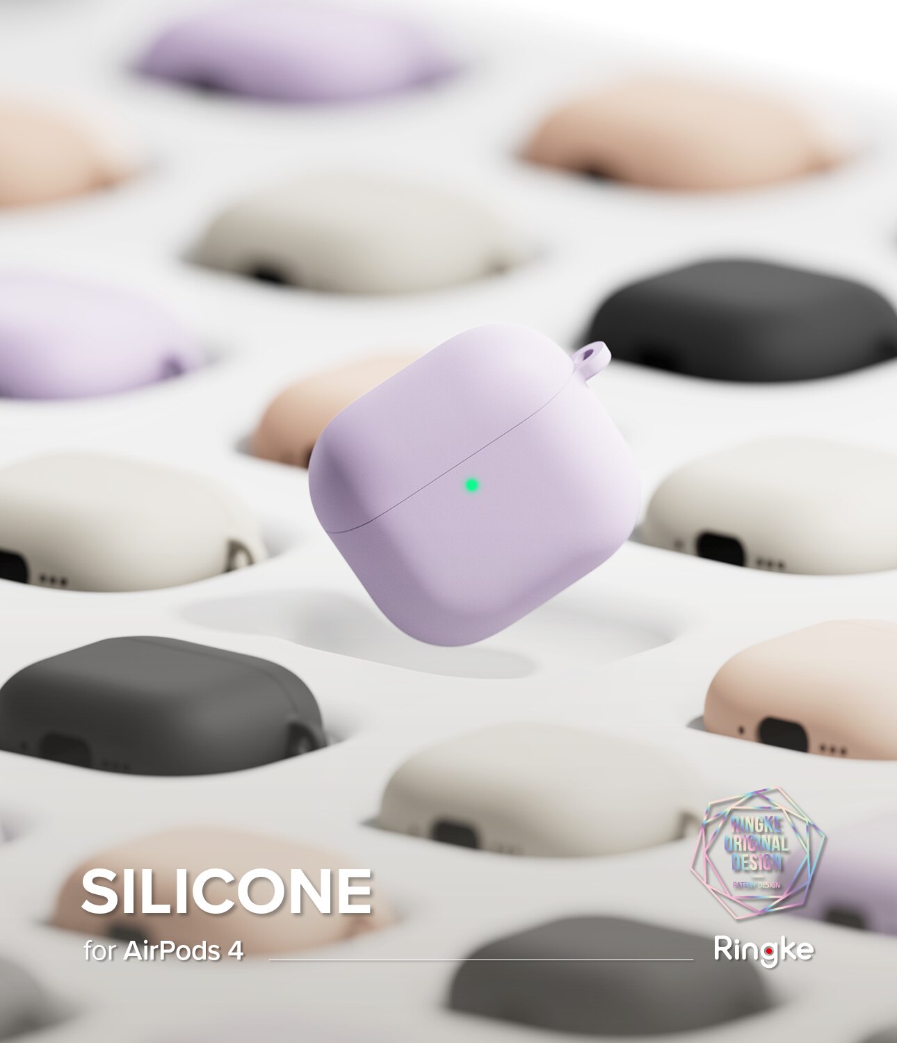 Silicone Coque Apple AirPods 4 Stone