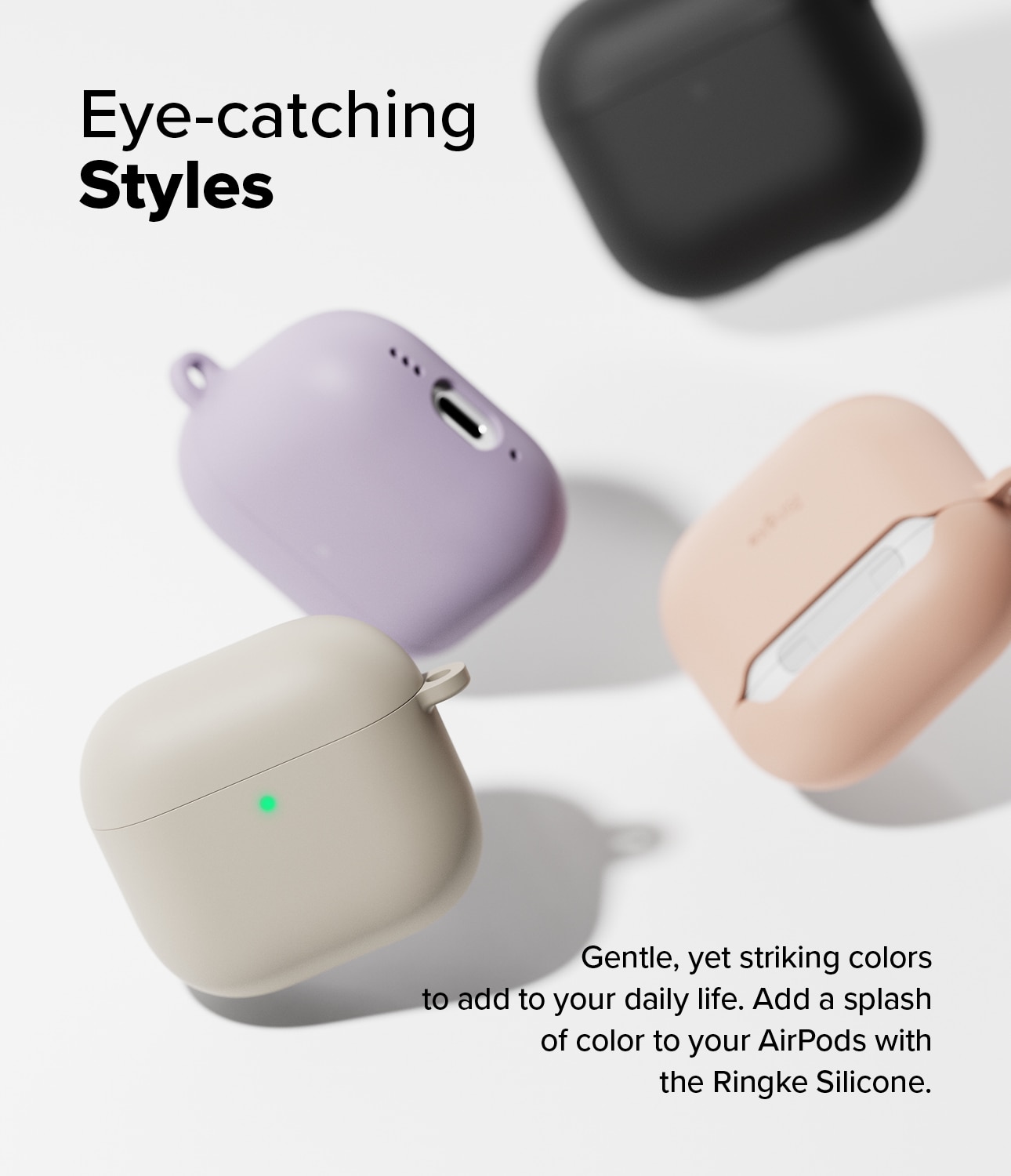 Silicone Coque Apple AirPods 4 Stone