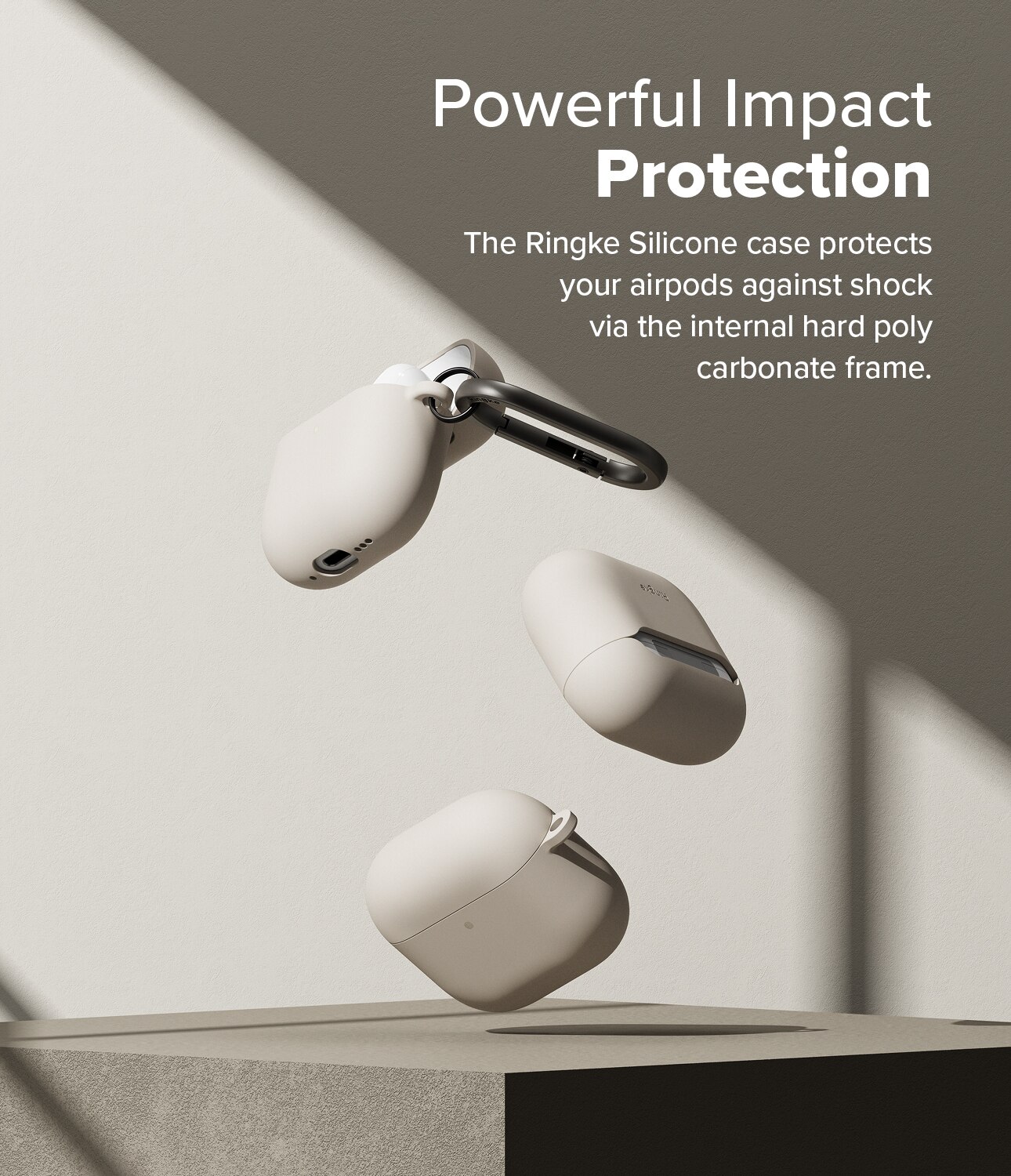 Silicone Coque Apple AirPods 4 Stone