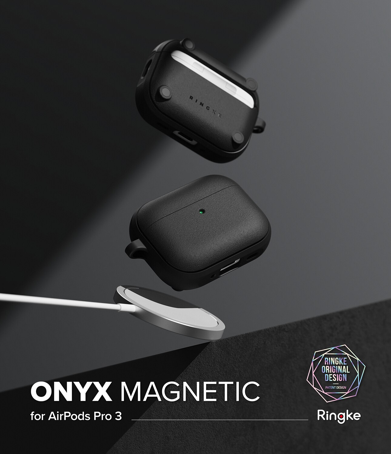 Coque Onyx Magnetic Apple AirPods Pro 3, Noir