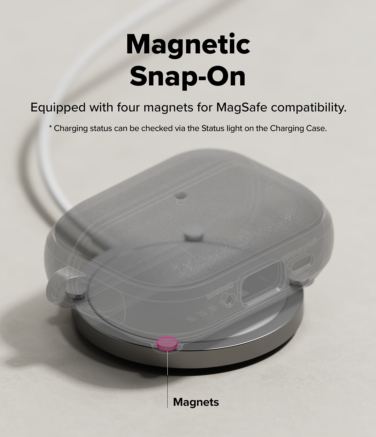 Coque Onyx Magnetic Apple AirPods Pro 3, Noir