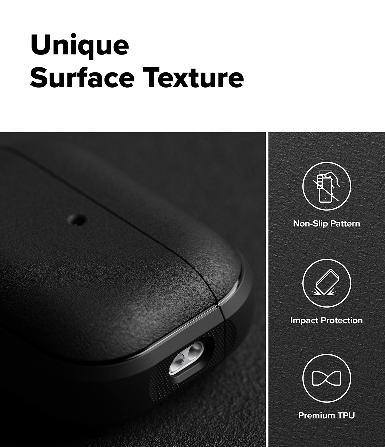 Coque Onyx Magnetic Apple AirPods Pro 3, Noir