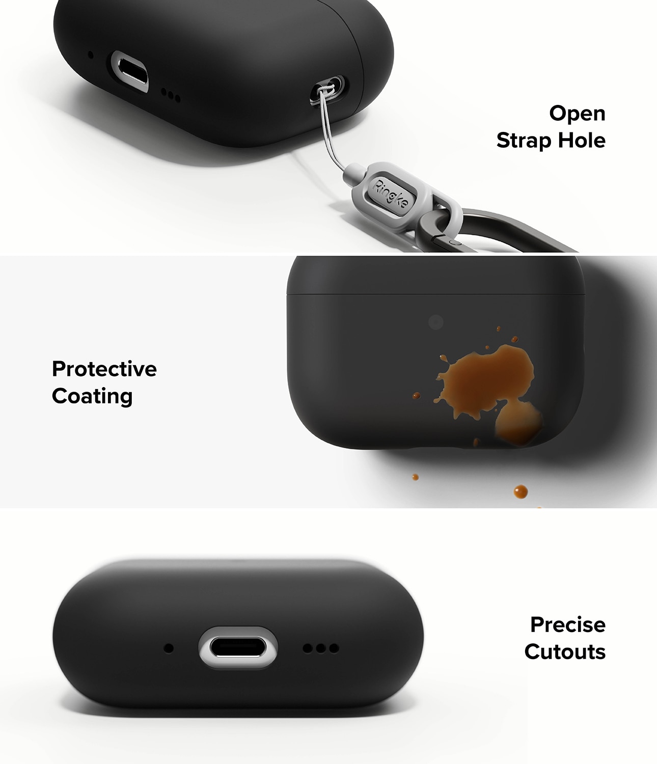 Silicone Coque Apple AirPods Pro 3 Black