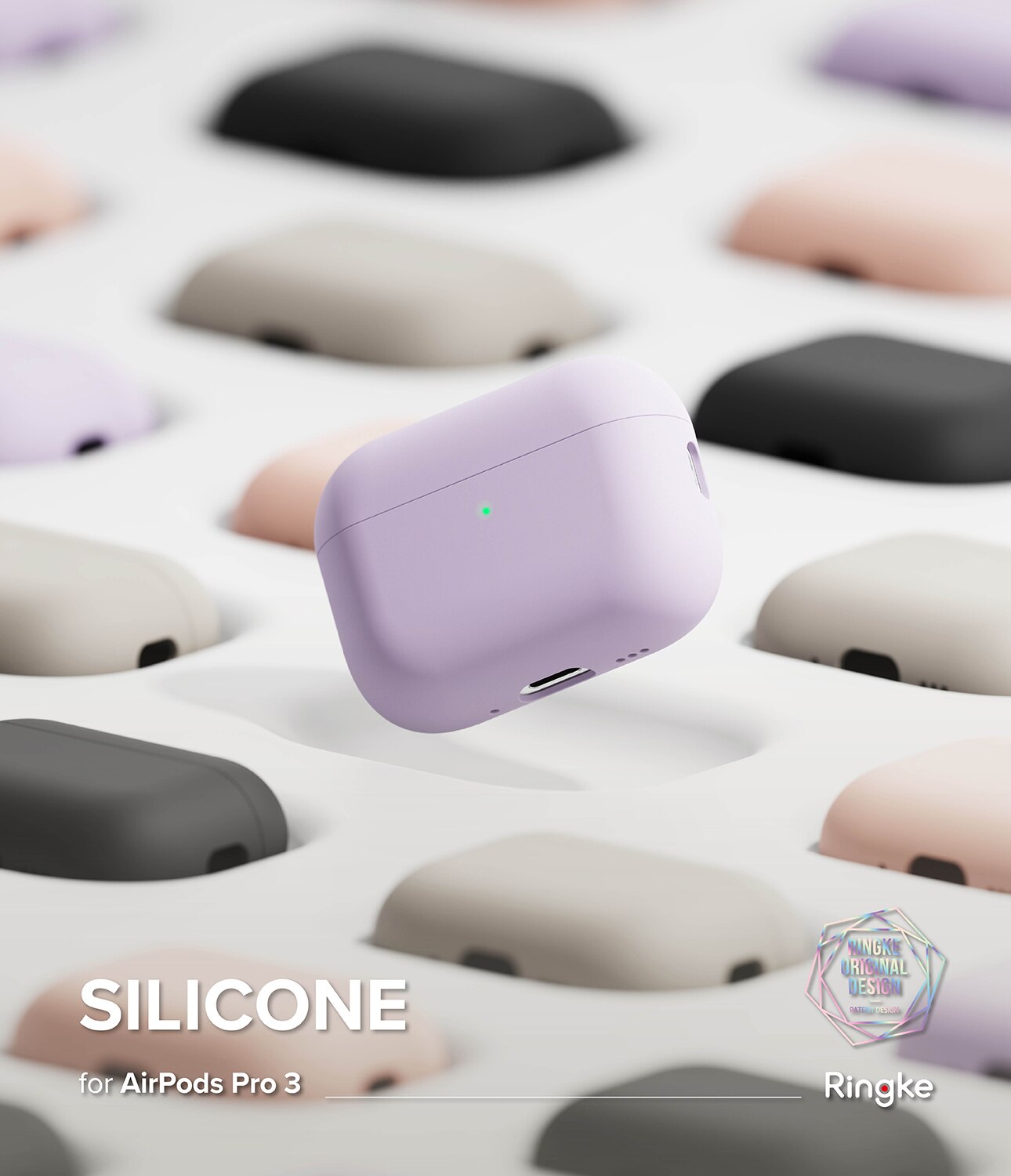 Silicone Coque Apple AirPods Pro 3 Stone