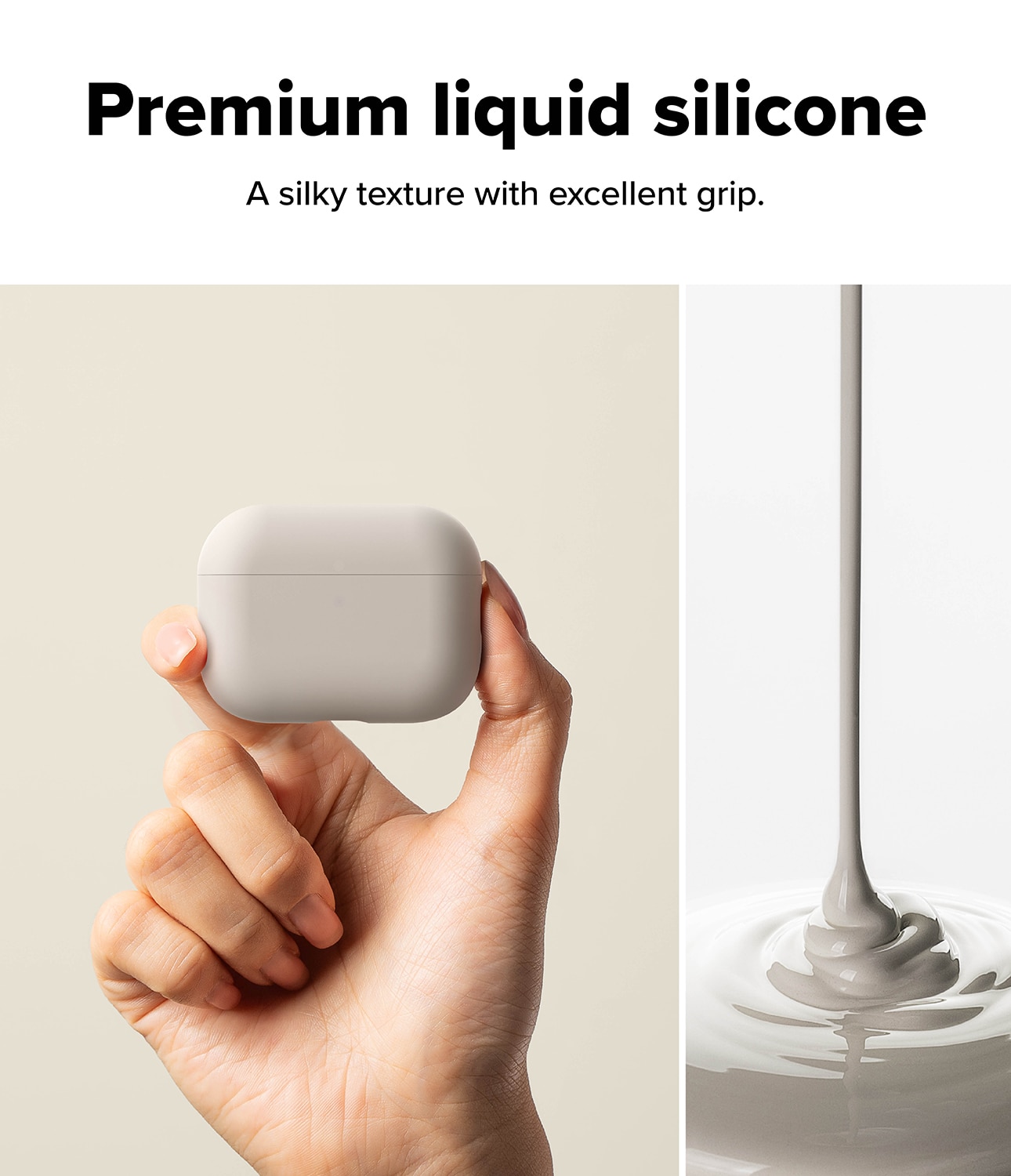 Silicone Coque Apple AirPods Pro 3 Stone