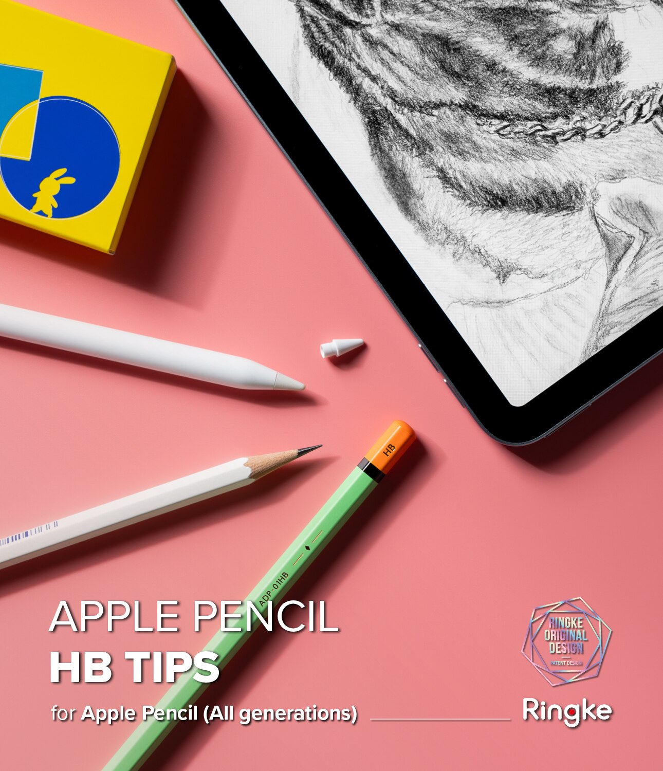 HB Tip Apple Pencil (3pièces), blanc