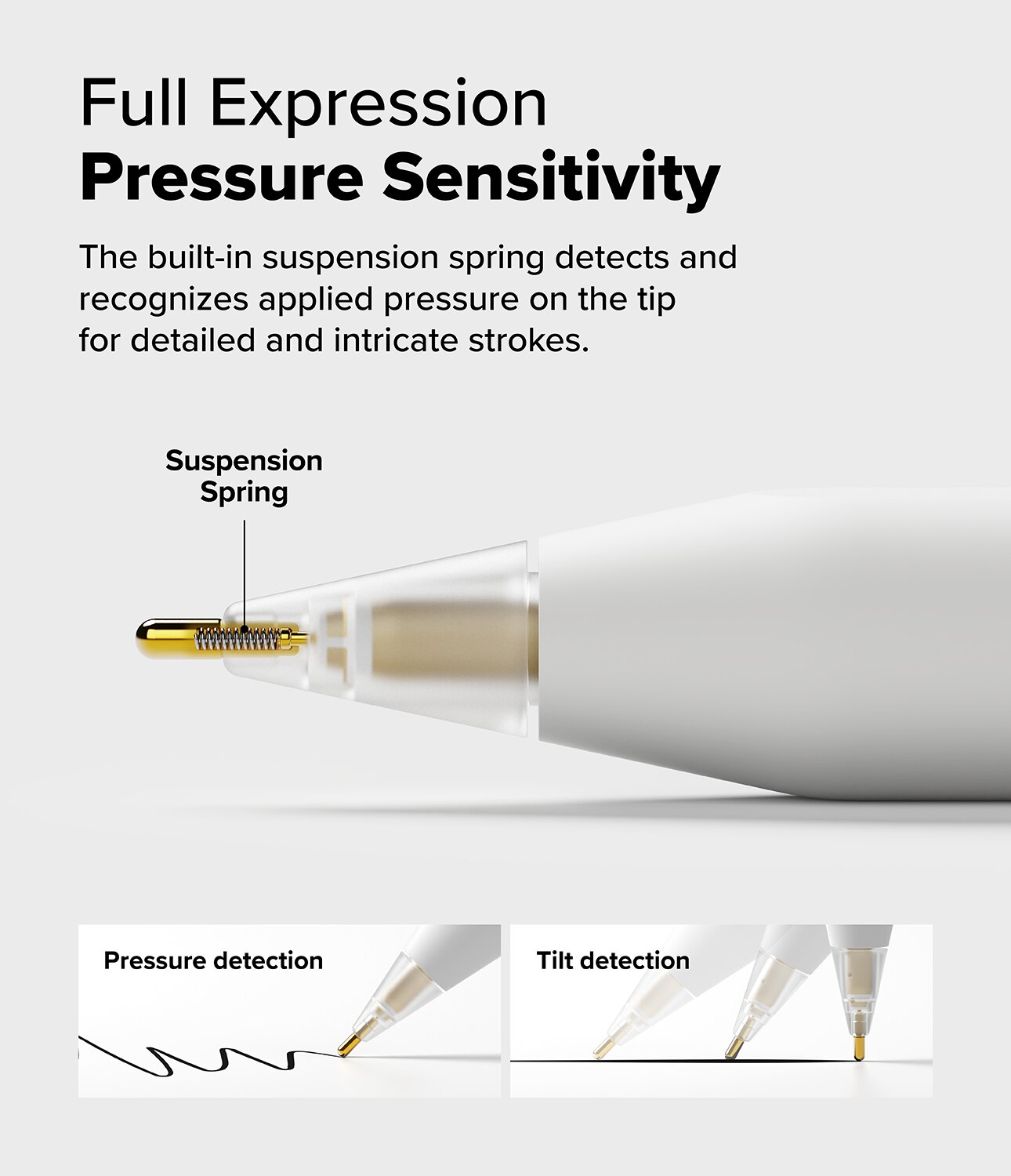 Metal Tip Apple Pencil (3pièces), blanc