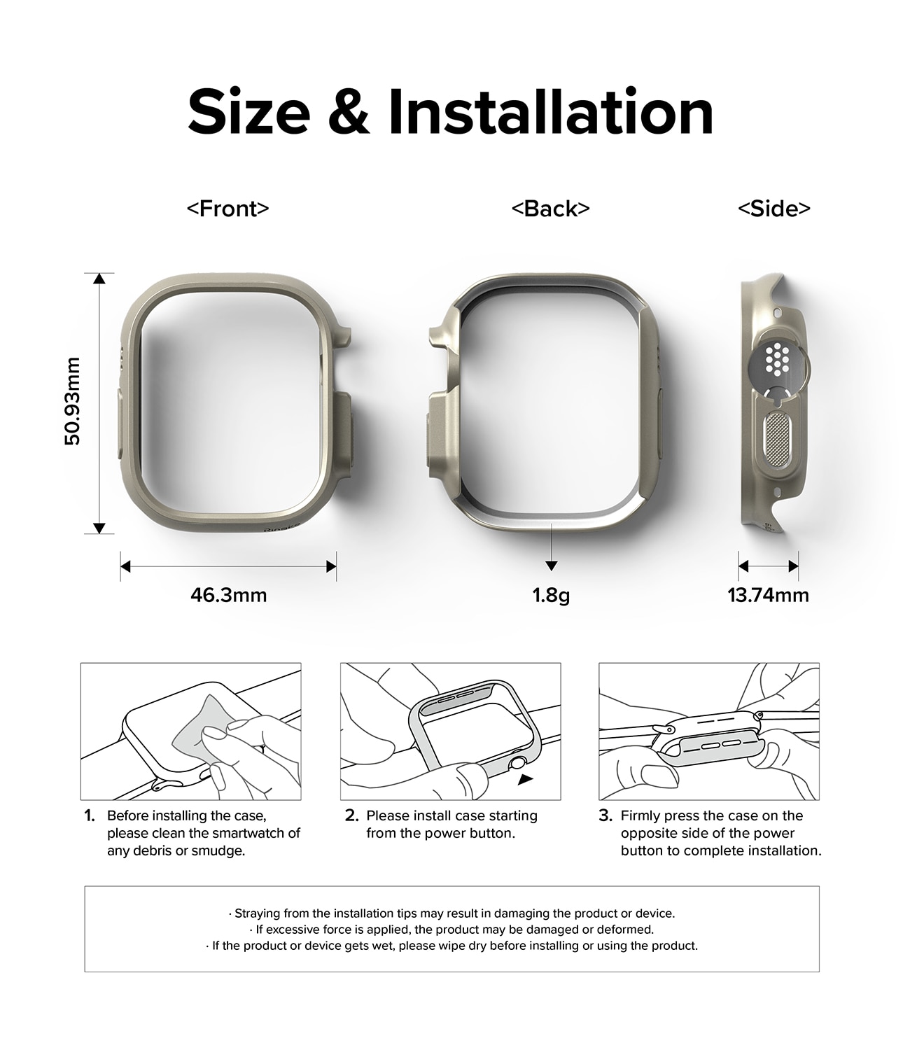 Coque Slim (2 pièces) Apple Watch Ultra 49mm 2nd Gen, Multi-couleur / motif