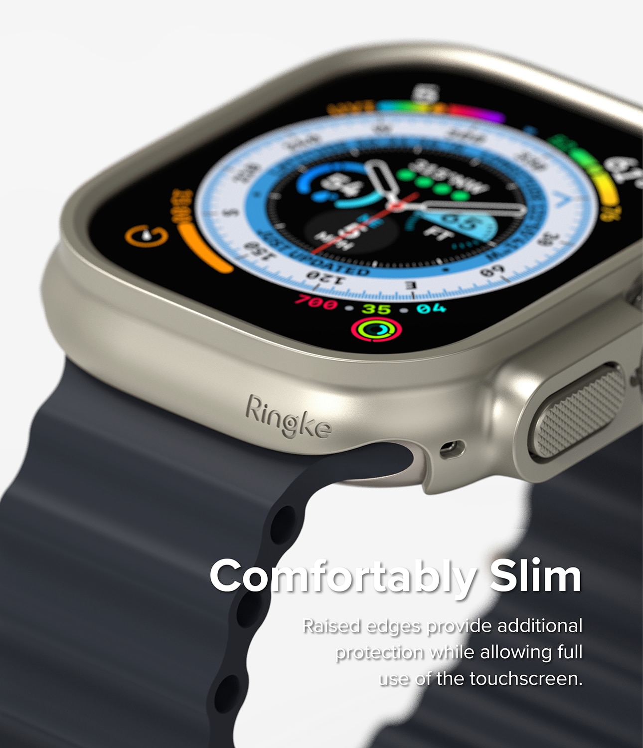Coque Slim (2 pièces) Apple Watch Ultra 2 49mm, Titanium Gray & Clear
