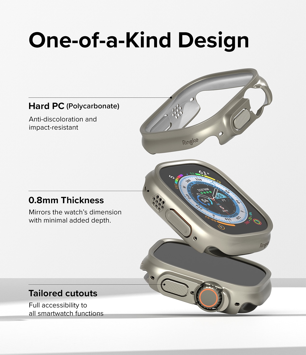 Coque Slim (2 pièces) Apple Watch Ultra 49mm 2nd Gen, Multi-couleur / motif