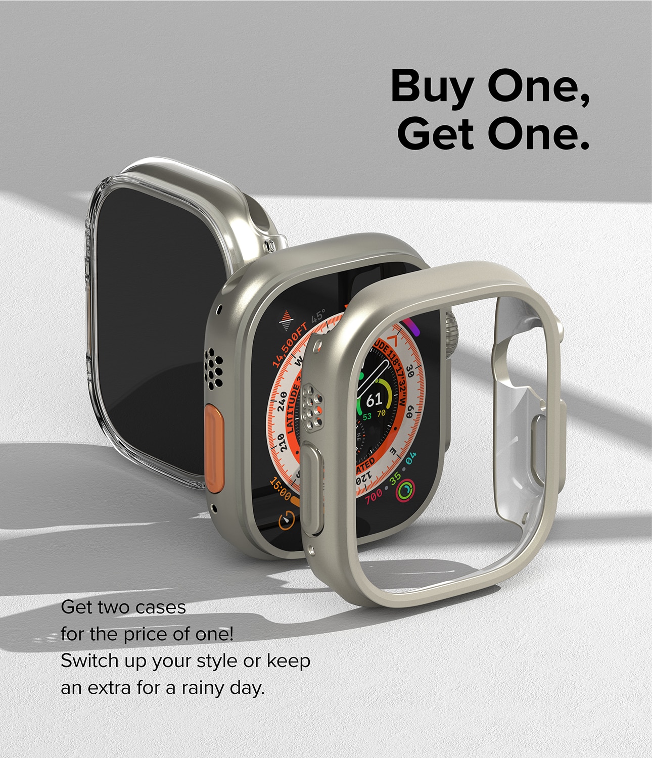 Coque Slim (2 pièces) Apple Watch Ultra 49mm 2nd Gen, Multi-couleur / motif