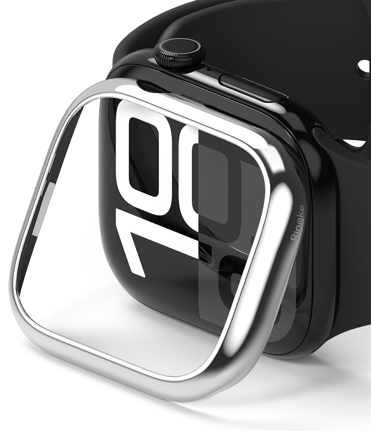 Bezel Styling Apple Watch Series 10 46mm, Glossy Silver