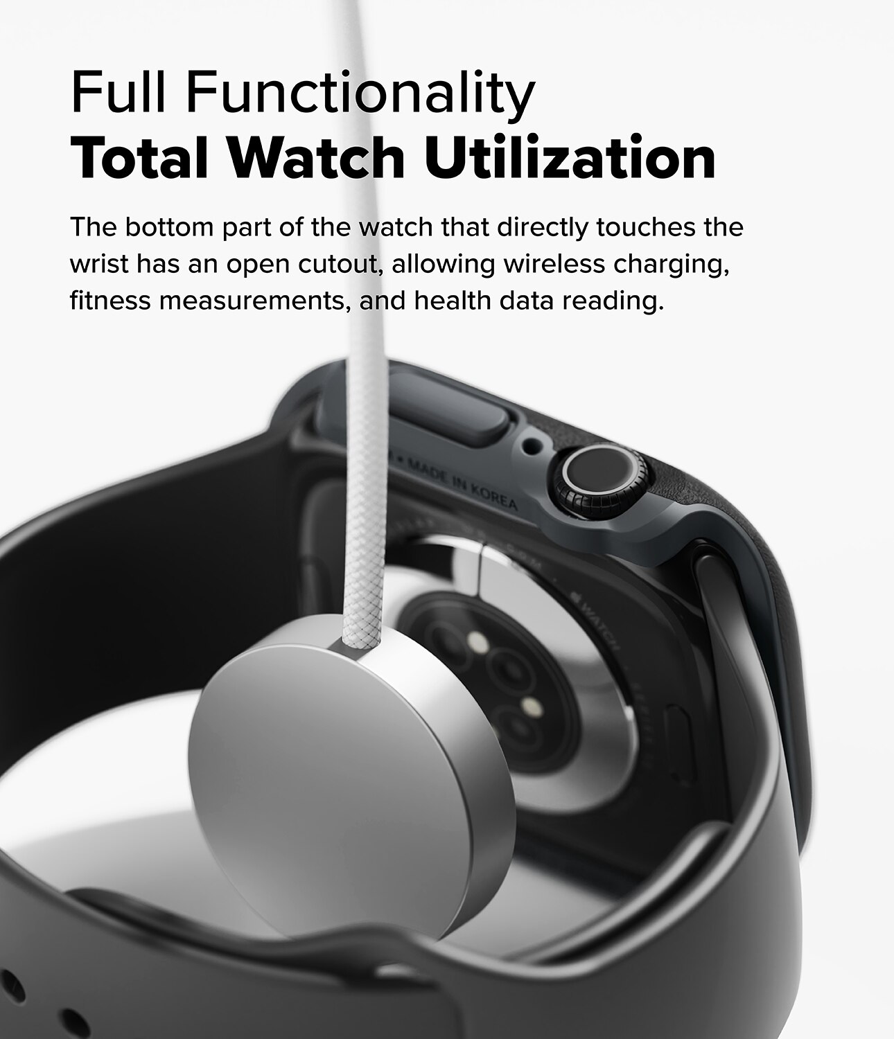 Coque Onyx Apple Watch Series 10 46mm, noir
