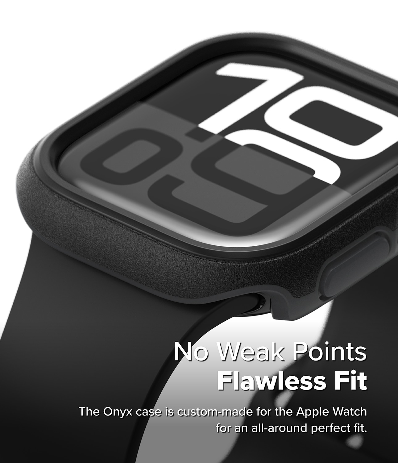 Coque Onyx Apple Watch Series 10 46mm, noir