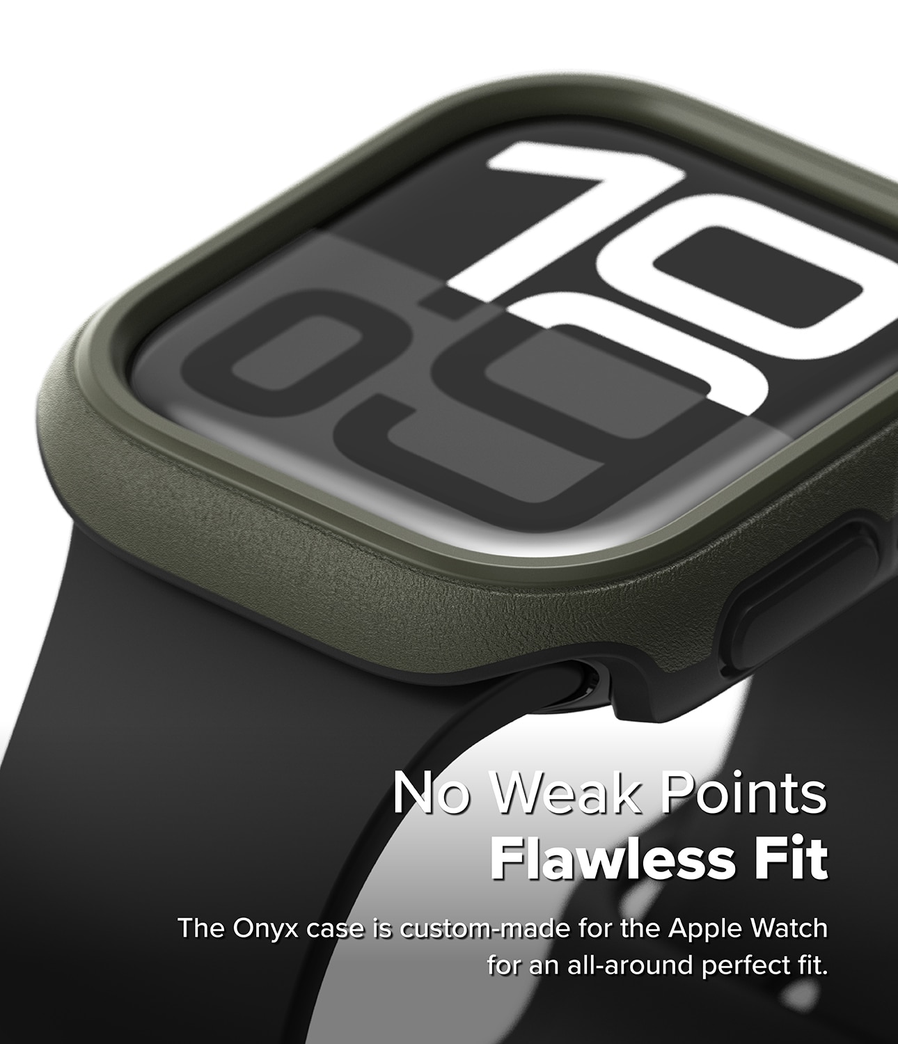 Coque Onyx Apple Watch Series 10 46mm, Dark Green