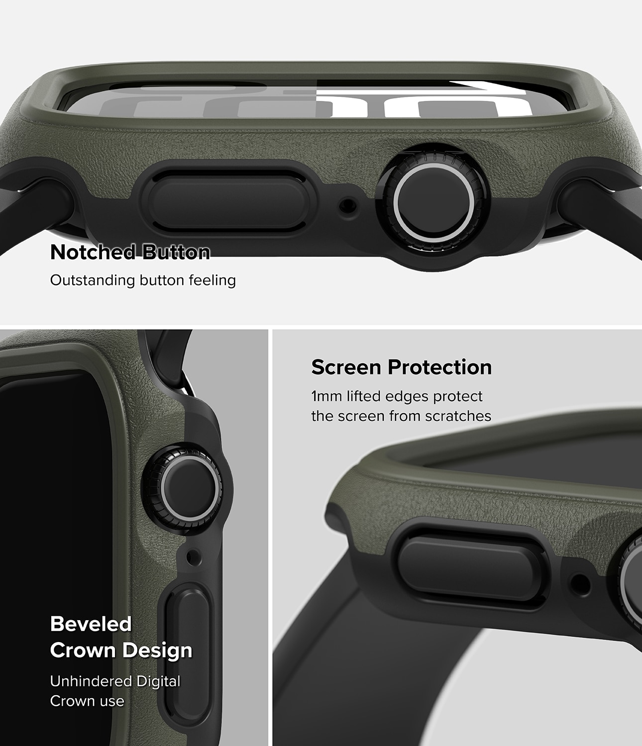 Coque Onyx Apple Watch Series 10 46mm, Dark Green