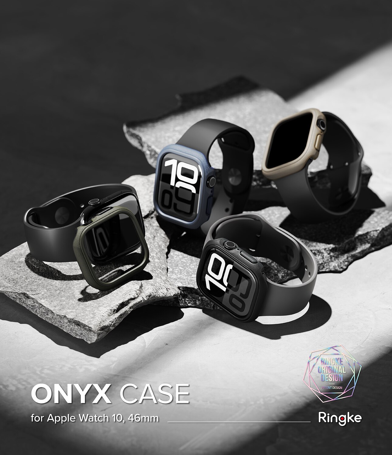 Coque Onyx Apple Watch Series 10 46mm, Grey Sand