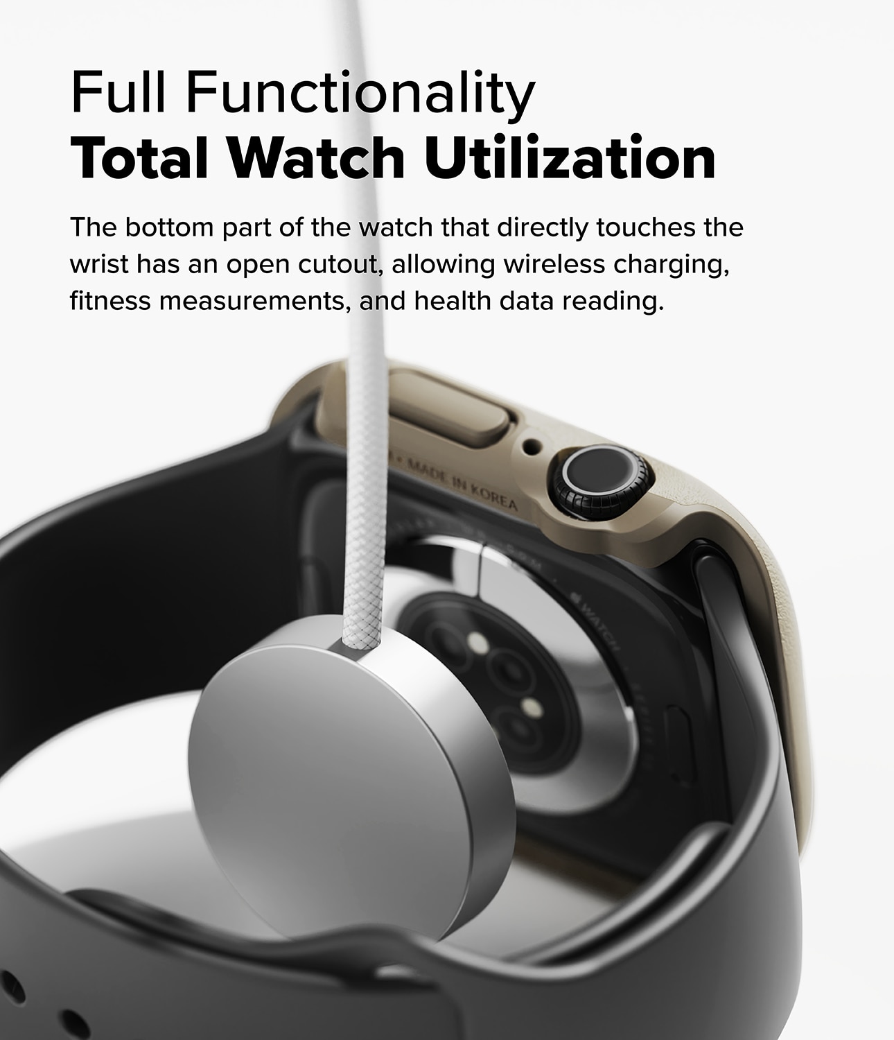 Coque Onyx Apple Watch Series 10 46mm, Grey Sand