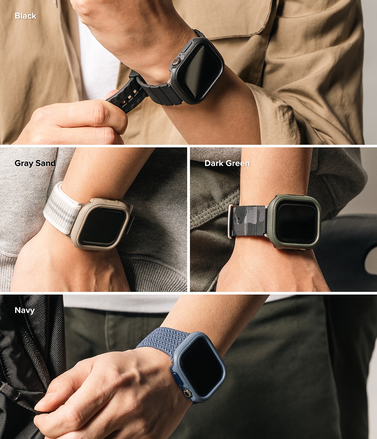 Coque Onyx Apple Watch Series 10 46mm, Grey Sand