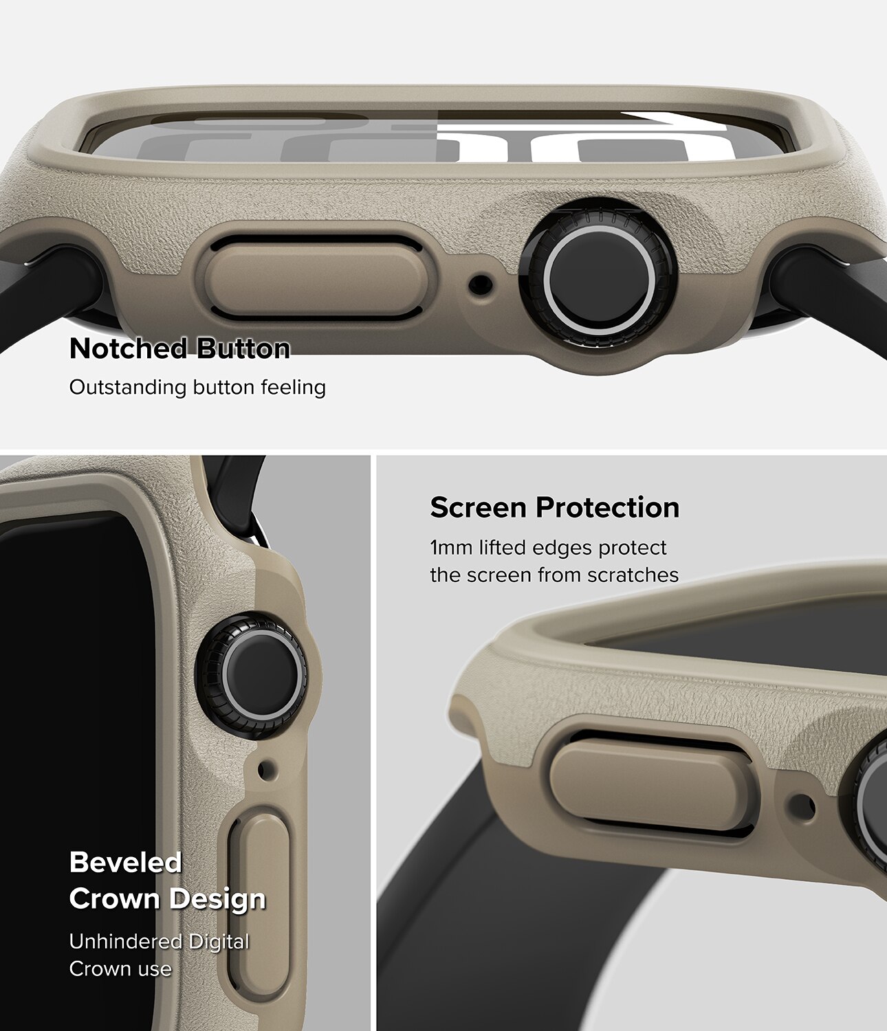 Coque Onyx Apple Watch Series 10 46mm, Grey Sand